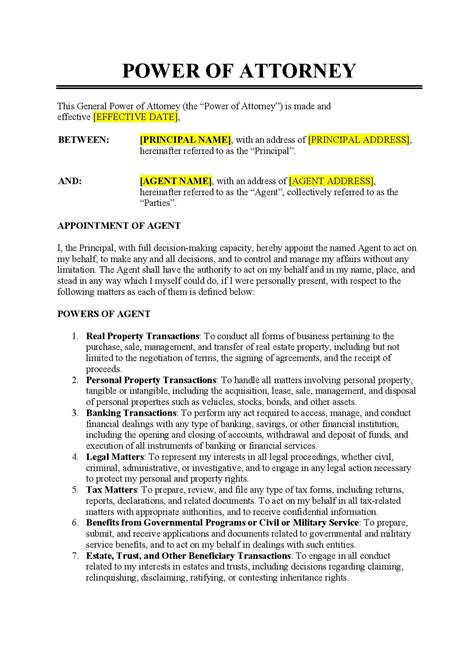 POA Instructions .